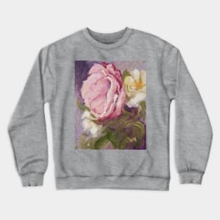 'Shabby Pink Rose' Crewneck Sweatshirt